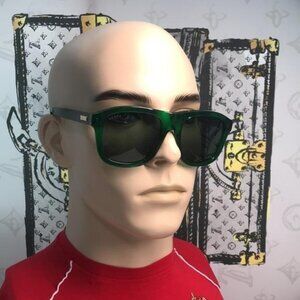 ✨ Brand New Gucci GG1316S 004 Sunglasses – Transparent Green with Green Lenses ✨